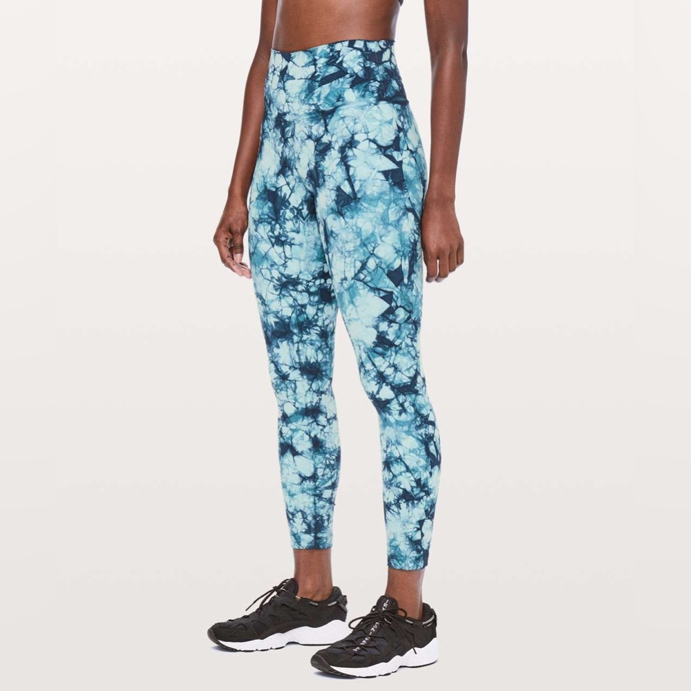 Lululemon Wunder Under Hi-Rise 7/8 Tight *Dual Shibori Full-On Luxtreme 25"